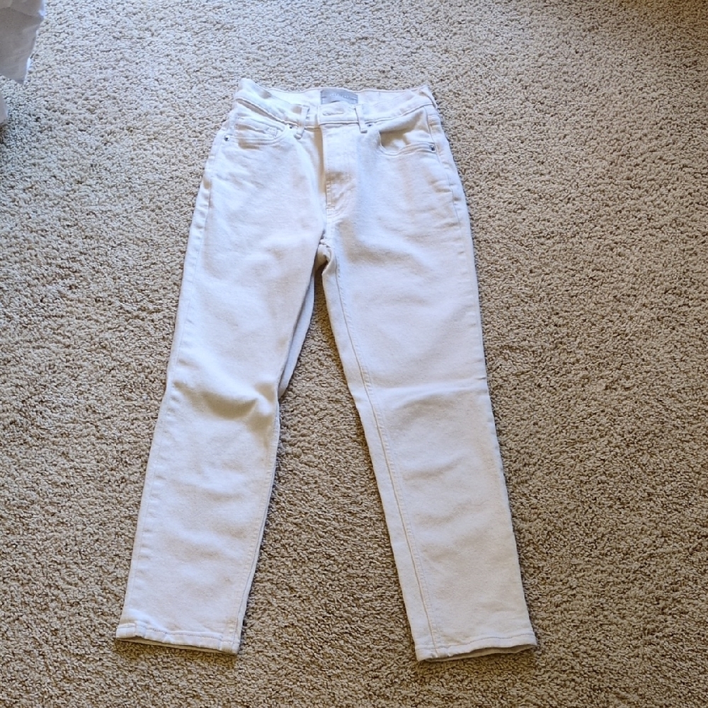 Everlane Cream Organic Cotton Jeans, Crop